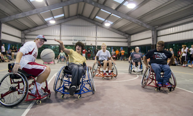 Indiana University Athletes Volunteer at Camp Riley (Photo Gallery)