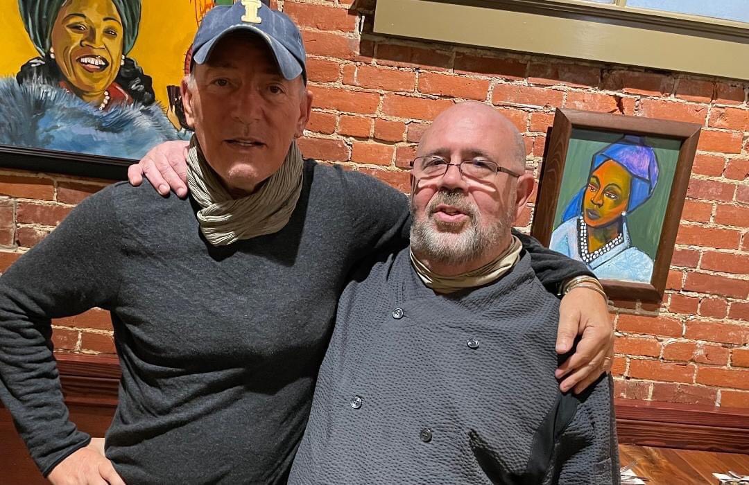 Bruce Springsteen Dines at The Uptown Cafe